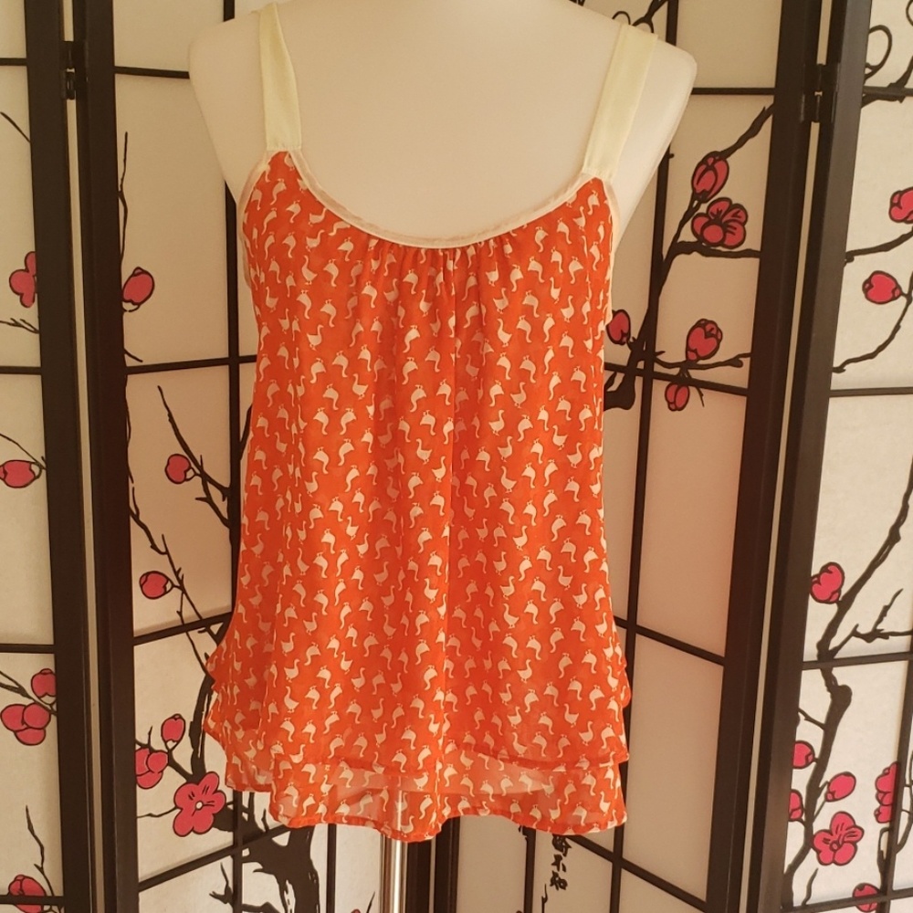 BLUE BABYDOLL TOP